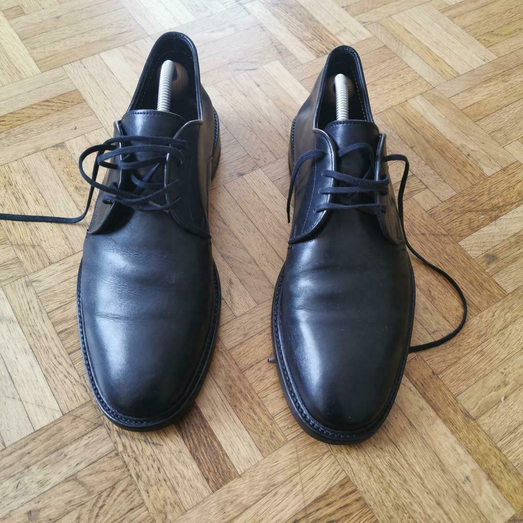 Derbies santoni, Enlèvement ou Envoi, Comme neuf, Noir