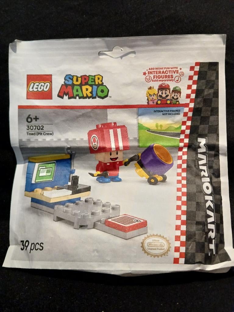 LEGO 30702 Mario Kart — Toad (Pit Crew), Enfants & Bébés, Jouets | Duplo & Lego, Enlèvement ou Envoi, Neuf, Ensemble complet, Lego