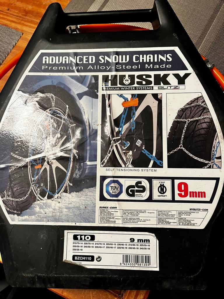 Chaines de roues neige pneu, Enlèvement ou Envoi, Comme neuf