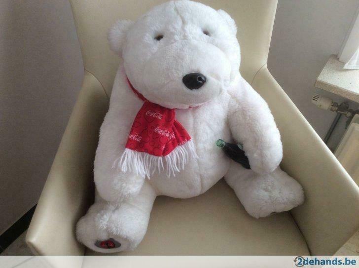 Ijsbeer - met colaflesje    polar  bear  1999.  Nieuw..!., Collections, Enlèvement ou Envoi, Neuf