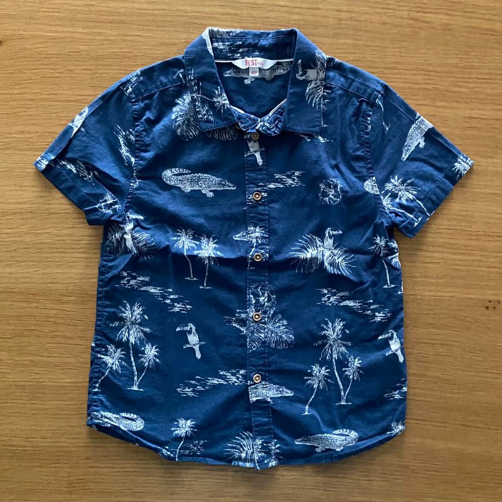 Chemise à courtes manches - 7 ans - 6€, Comme neuf, JBC, Garçon, Chemise ou Chemisier