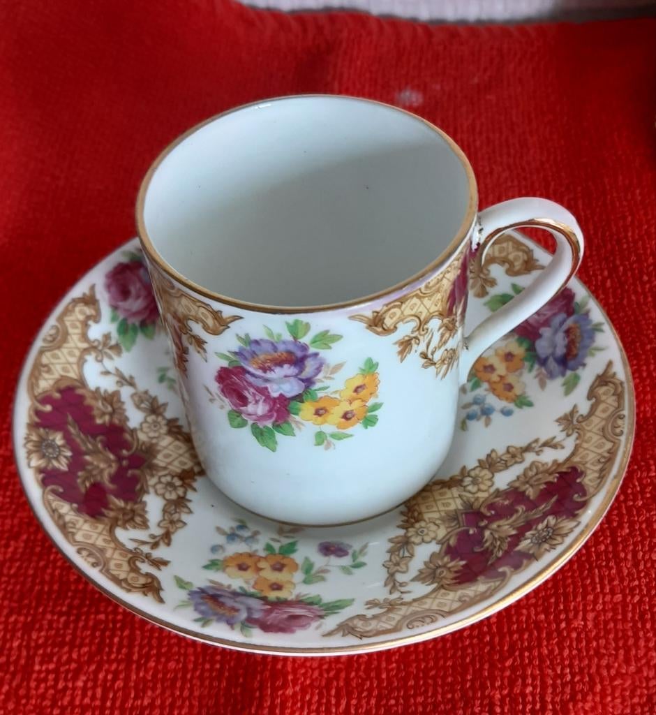 Antiquités toscanes anglaises en porcelaine de Provence : 2, Enlèvement ou Envoi, Neuf, Porcelaine, Tasse et/ou soucoupe