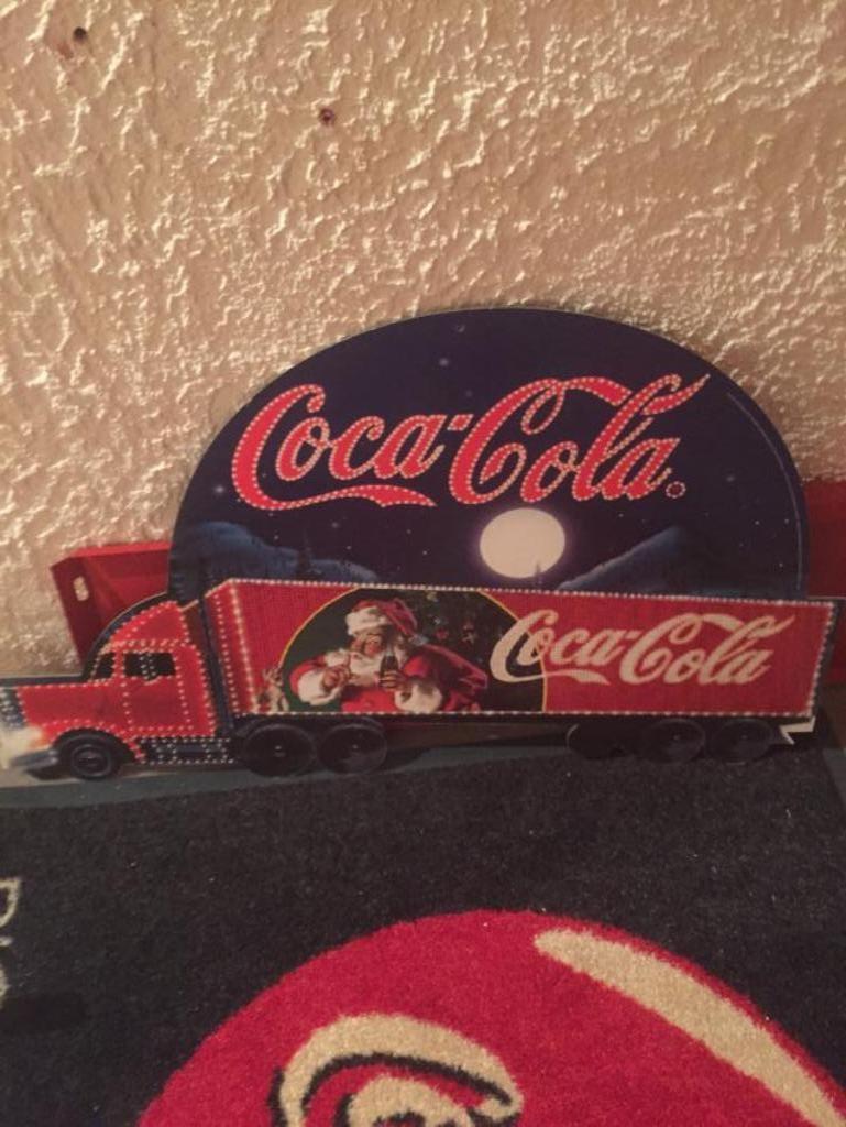 coca cola kerstreclame borden van de jaren 70, Verzamelen, Merken en Reclamevoorwerpen, Nieuw, Reclamebord, Ophalen of Verzenden