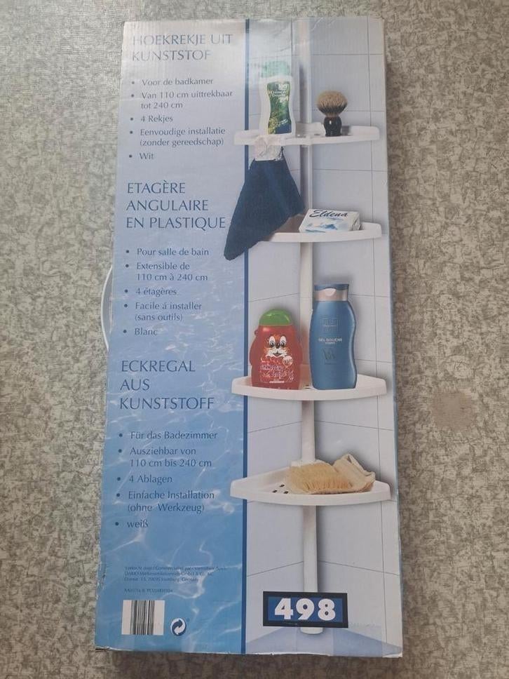 Hoekrekje badkamer, Huis en Inrichting, Ophalen, Nieuw, Wit