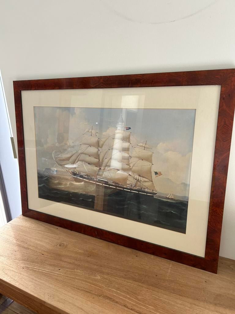 Ancien tableau peinture signé 80/60cm, Ophalen