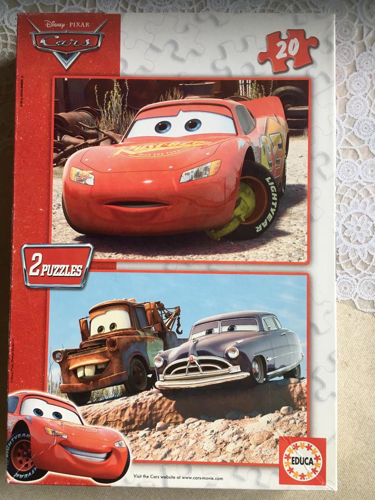 2 Puzzels cars 20 stuks, Enlèvement ou Envoi, Utilisé