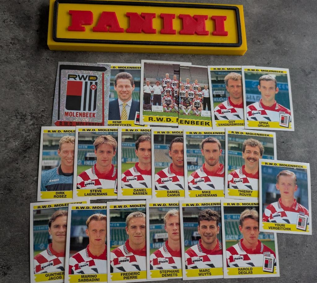 PANINI FOOTBALL 96 19 STICKERS 1996 RWDM MOLENBEEK  VOETBAL, Verzenden, Nieuw
