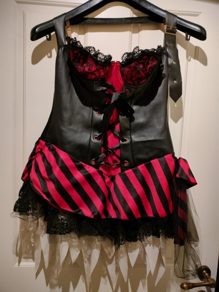 Carnaval / Valentijn Burlesque Moulin Rouge Outfit M/L, Kleding | Dames, Ophalen of Verzenden, Maat 42/44 (L)