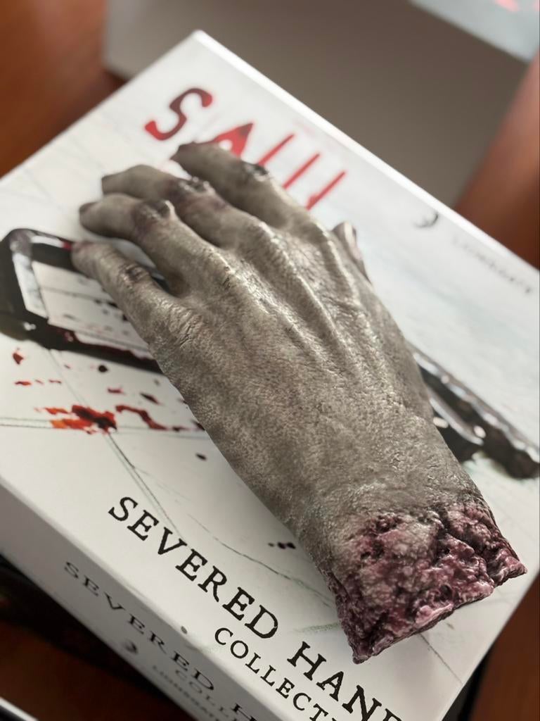 SAW - Jigsaw Trials met levensgrote hand ! Collector uitgave, Collections, Enlèvement ou Envoi, Film