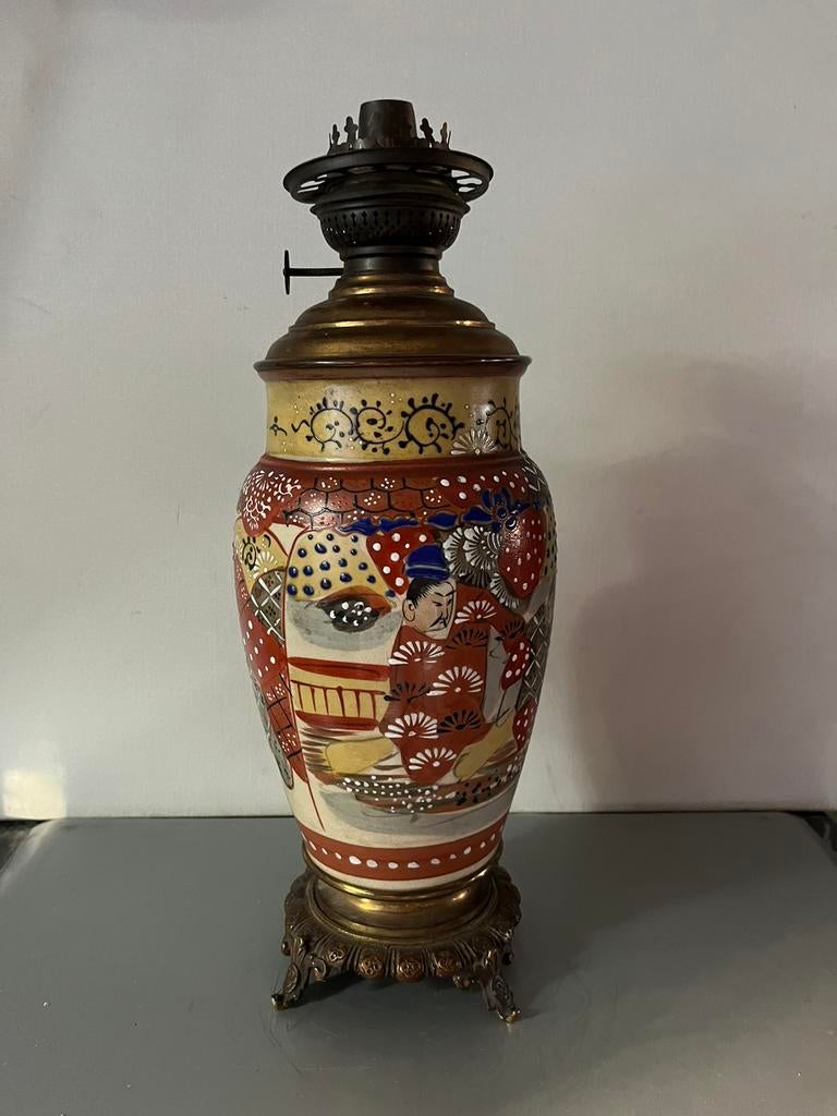 Antieke Japanse Satsuma olielamp, Enlèvement ou Envoi