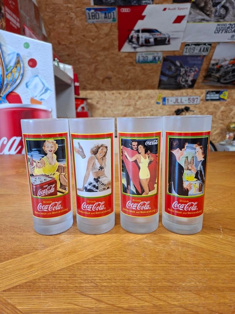 Coca cola glazen, Verzamelen, Ophalen of Verzenden, Zo goed als nieuw, Frisdrankglas