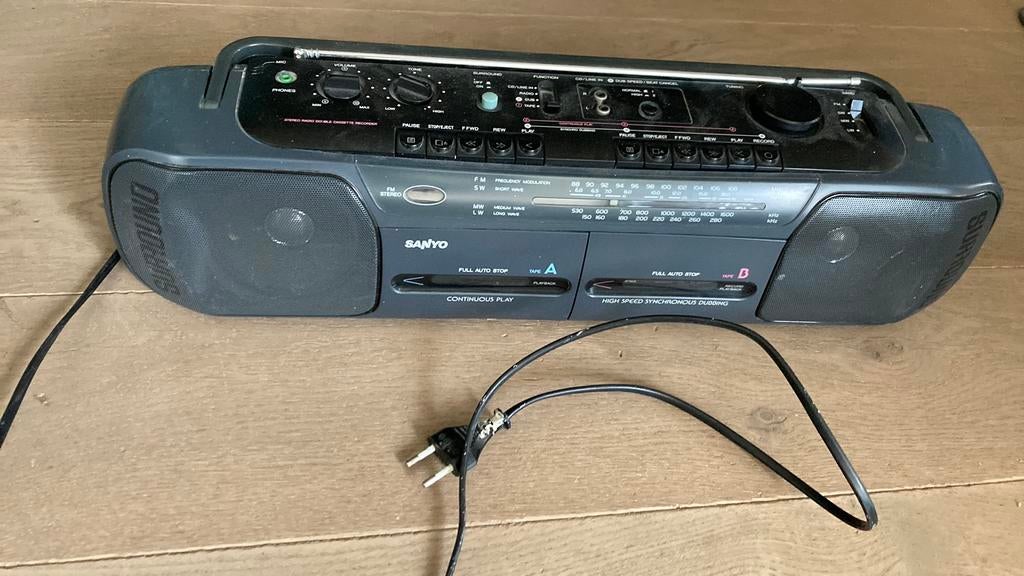 Radio en cassette speler, Audio, Tv en Foto, Radio's, Ophalen, Gebruikt, Radio