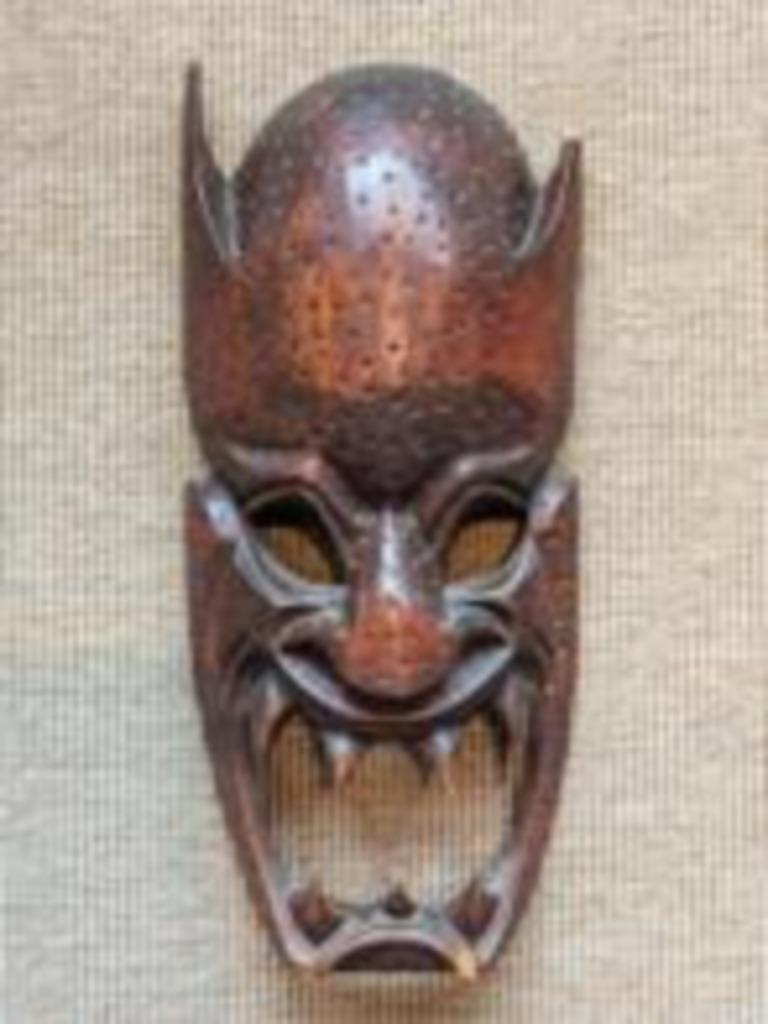 Masque philippin, art tribal, bois sculpté à la main, Antiquités & Art, Art | Art non-occidental, Enlèvement ou Envoi