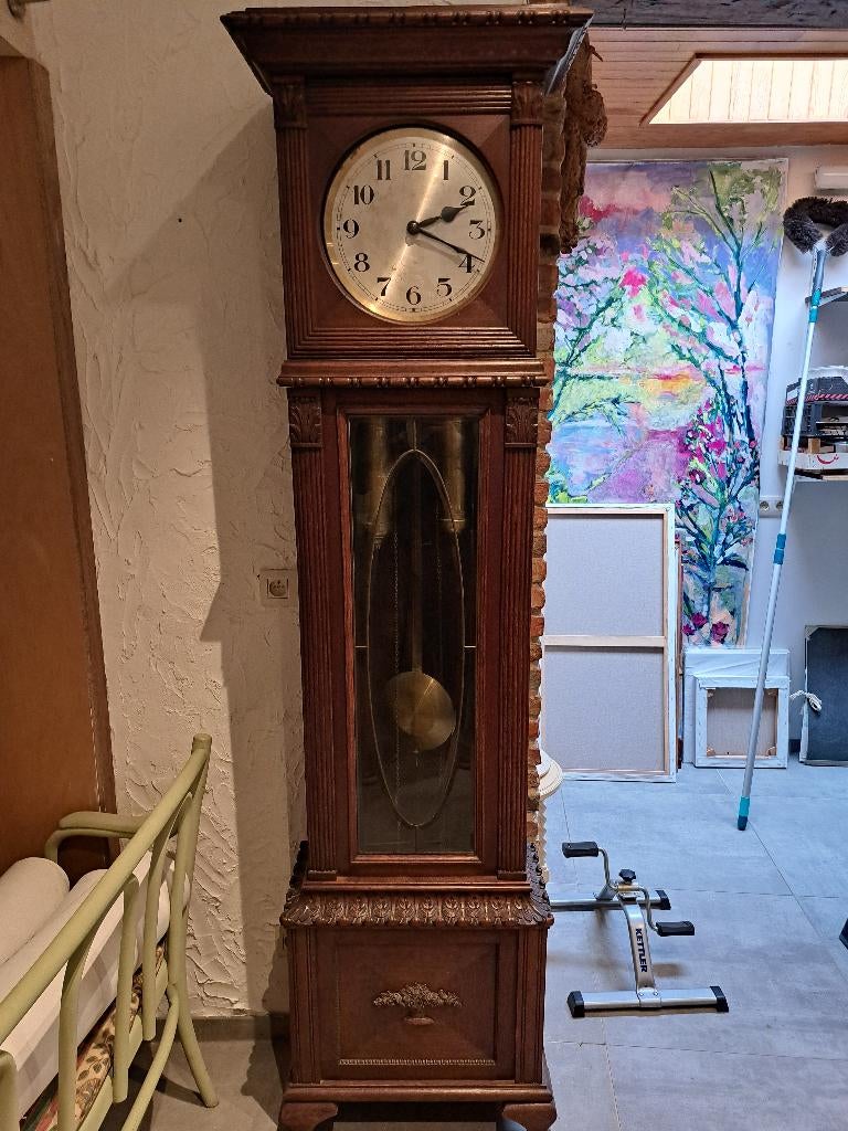 Antieke staande klok, Antiek en Kunst, Ophalen