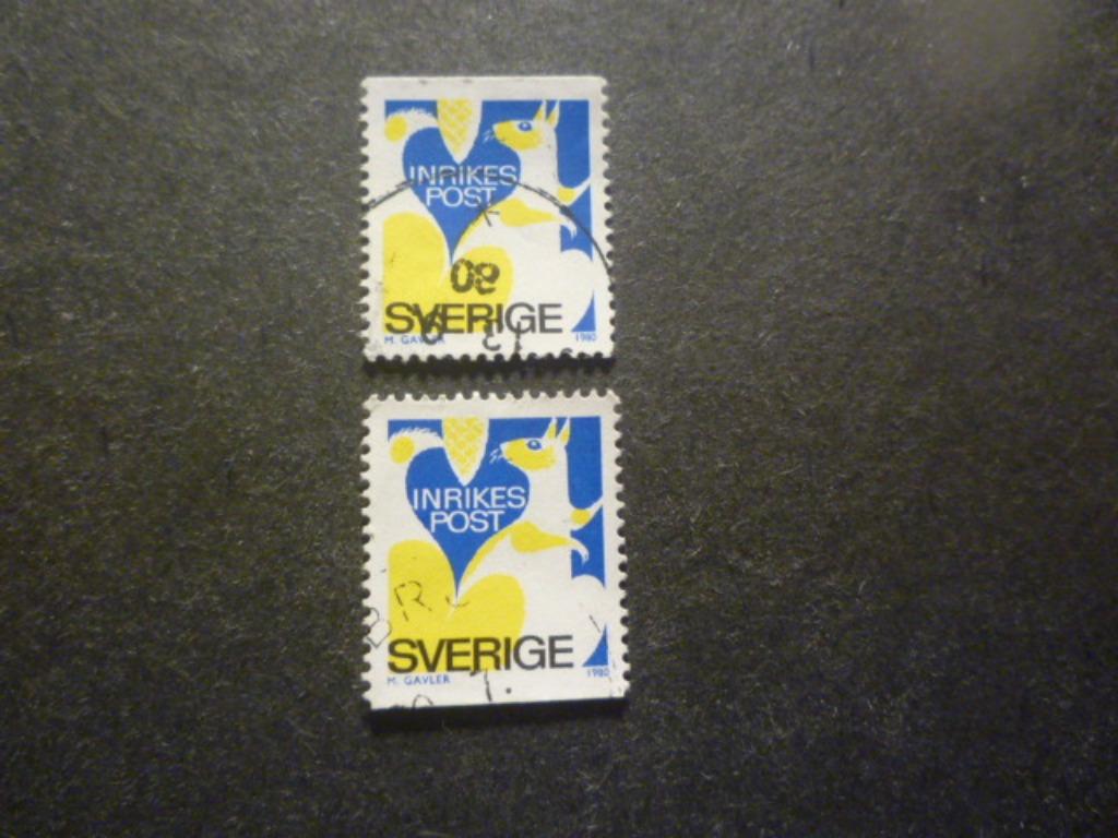 Zweden/Suède 1980 Mi 1105 Do/Du(o) Gestempeld/Oblitéré, Envoi, Suède