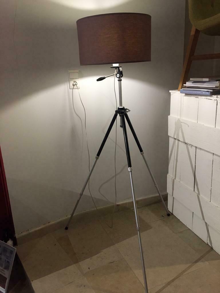 Staanlamp op fotostatief met kap, Ophalen, Zo goed als nieuw, 150 tot 200 cm