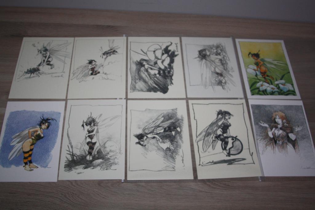 Loisel 10 postkaarten uit strips , 9x Fee , 1x tijdvogel, Enlèvement ou Envoi, Autres personnages, Neuf, Autres types