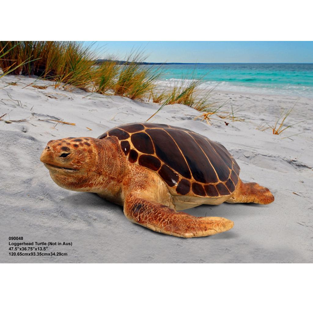 Tortue caouanne — Statue de tortue Longueur 119 cm, Collections, Enlèvement, Neuf