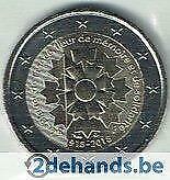 2 euro munt Frankrijk "korenbloem 1918-2018" UNC, Postzegels en Munten, Verzenden