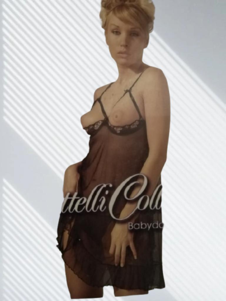 Babydoll met string artnr 365, Enlèvement ou Envoi, Noir, Vêtements de nuit