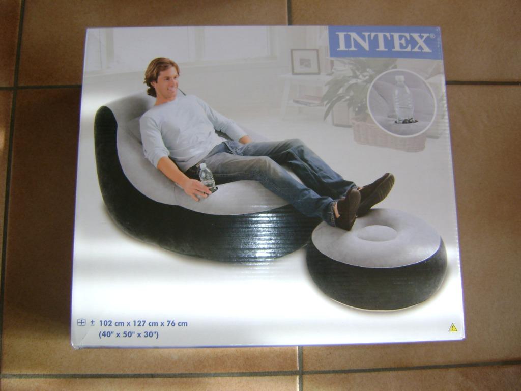 Fauteuil et pouf INTEX ultra, Enlèvement ou Envoi, Comme neuf