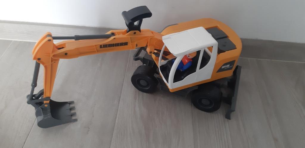 Gele kraan - voor bv Playmobil of los of in zandbak, Kinderen en Baby's, Speelgoed | Playmobil, Ophalen of Verzenden, Zo goed als nieuw