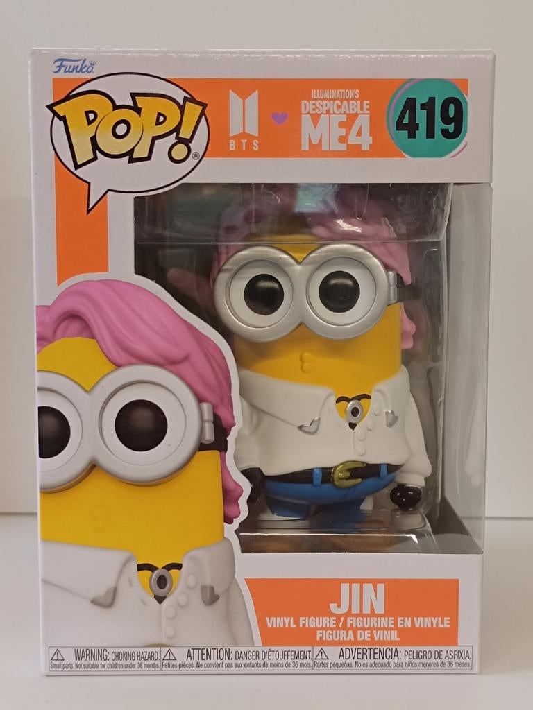 Funko pop Jin BTS Despicable ME4  419, Verzamelen, Ophalen of Verzenden, Nieuw