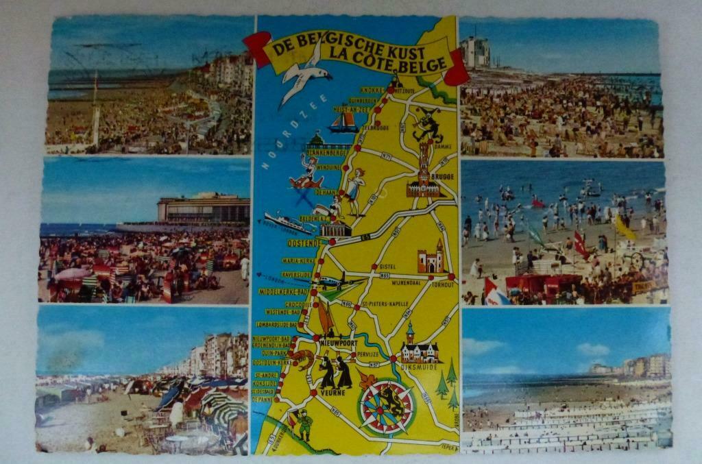 Groeten van de Belgische Kust, Verzenden, Gelopen, West-Vlaanderen
