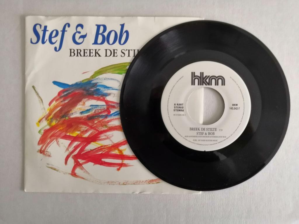 STEF & BOB - Breek de stilte (45t), Enlèvement ou Envoi, Comme neuf, En néerlandais