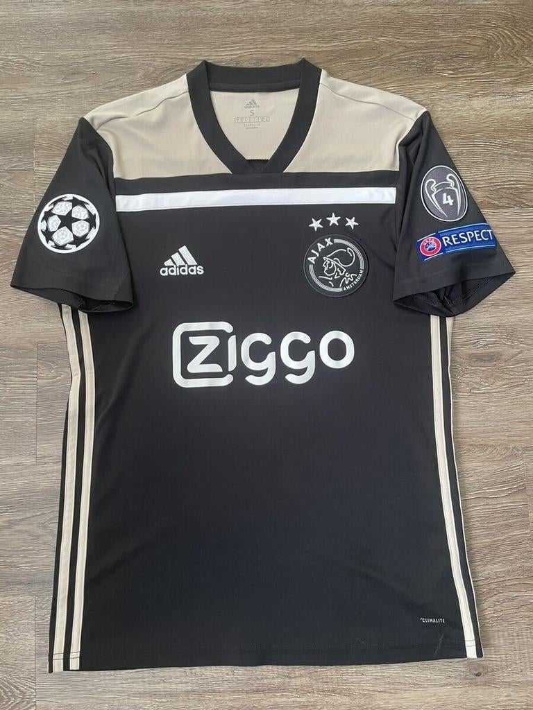 Ajax Frenkie De Jong Voetbal Uitshirt Champions League 2019, Sport en Fitness, Voetbal, Verzenden, Zo goed als nieuw, Shirt