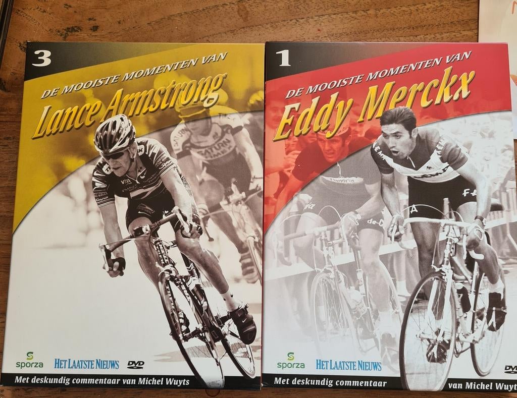 Dvd Eddy Merckx en Lance Armstrong, CD & DVD, Enlèvement, Comme neuf
