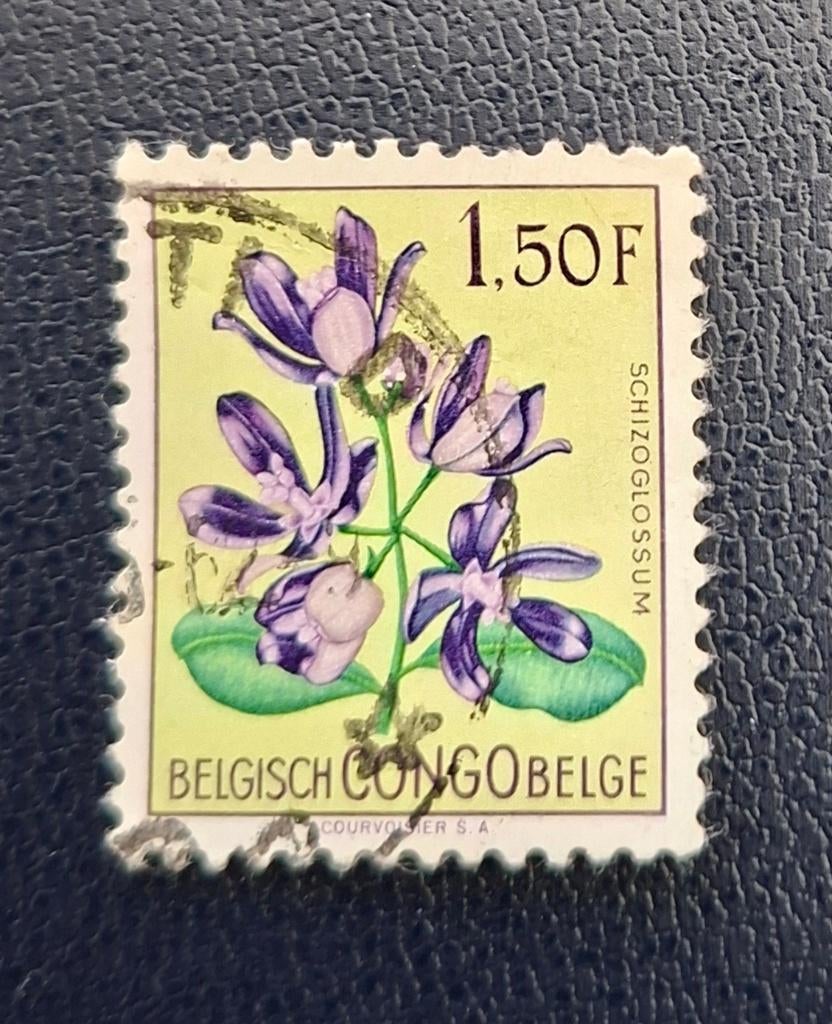Timbre OBP 312 du Congo belge, tamponné., Enlèvement ou Envoi, Affranchi, Oblitéré