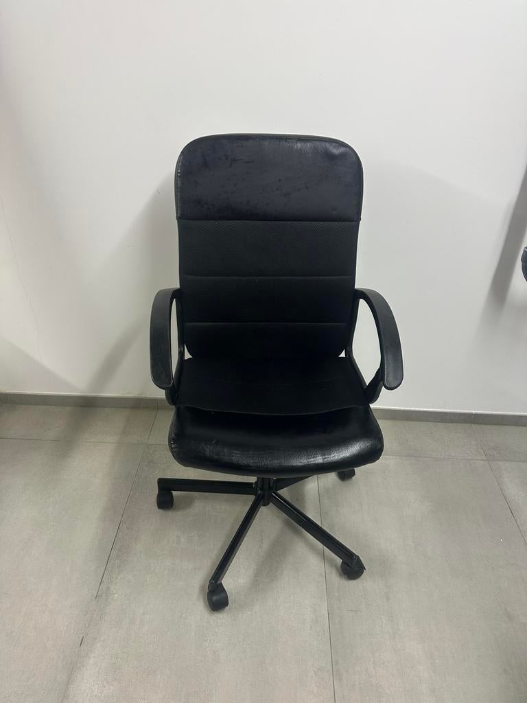 Ikea chaise de bureau à roulettes noir, Enlèvement, Comme neuf, Noir, Chaise de bureau