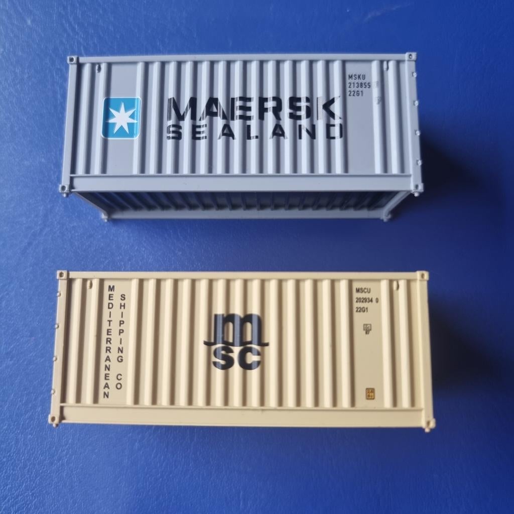 CONTAINERS 20'ft H0 TIJDVAK IV-V past op MÄRKLIN, Hobby & Loisirs créatifs, Trains miniatures | HO, Comme neuf, Enlèvement ou Envoi