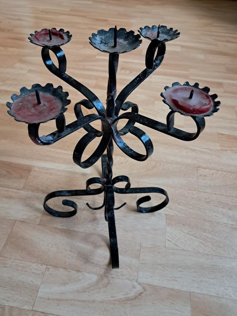 Chandelier en métal torsadé, Enlèvement ou Envoi, Autres matériaux