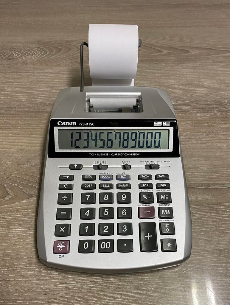 CANON P23-DTSC rekenmachine, prijs 12€, Ophalen of Verzenden, Zo goed als nieuw