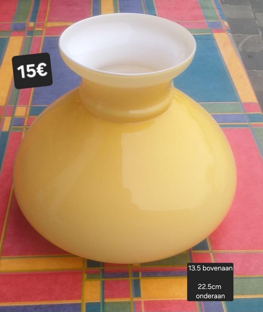 Opaline lampenkap, Ophalen