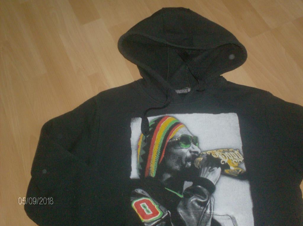 Trui met kap zwart merk monsterpiece - maat xs, Zwart, Ophalen of Verzenden, Monsterpiece, Gedragen