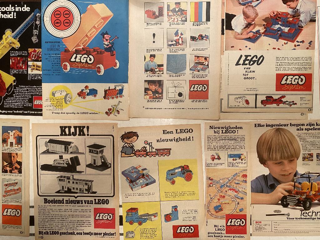Vintage LEGO reclames, Kinderen en Baby's, Speelgoed | Duplo en Lego, Gebruikt, Lego, Complete set, Ophalen of Verzenden