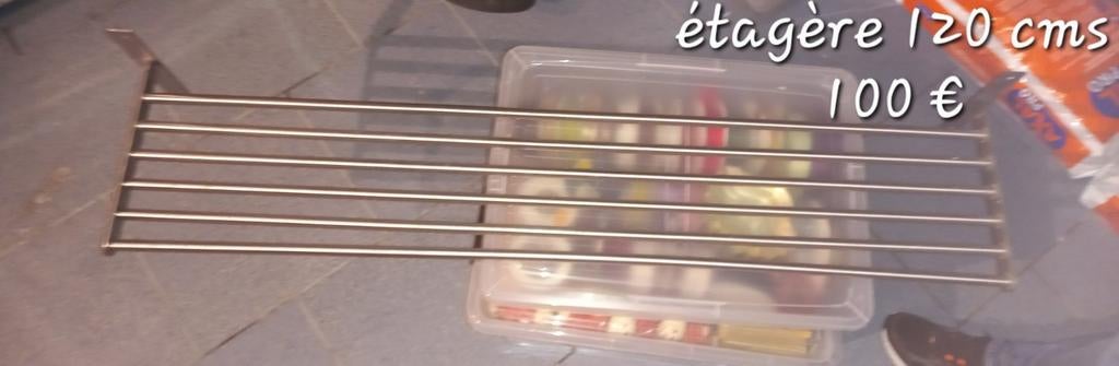 Étagère en inox 120cms, Ophalen, Zo goed als nieuw