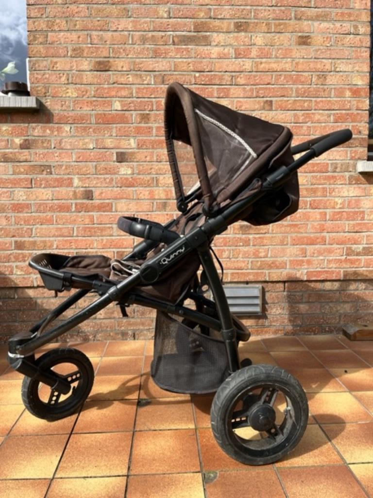 Buggy met draagmand en toebehoren, Kinderen en Baby's, Buggy's, Gebruikt, Quinny, Regenhoes, Verstelbare rugleuning, Voetenzak