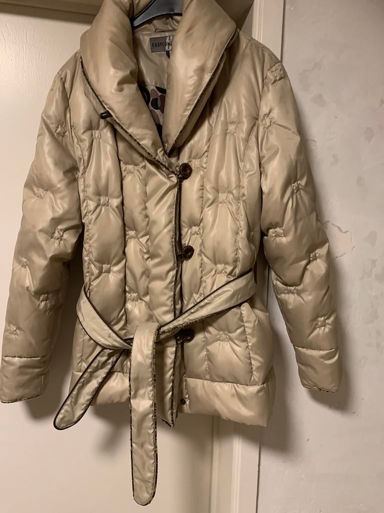 Dons jas beige maat 40/42, Porté, Taille 38/40 (M), Beige