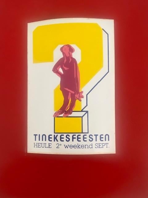 Sticker : Tinekesfeesten Heule ( Kortrijk ), Ophalen of Verzenden