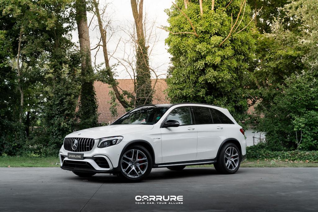 Mercedes-Benz GLC 63 AMG S 4Matic V8 LICHTE VRACHT LEDER ME, Auto's, 510 pk, Wit, 5 deurs, 2 zetels