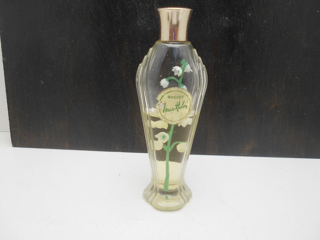ancienne bouteille de parfum Muguet Miss Helen, Enlèvement ou Envoi, Utilisé, Bouteille de parfum