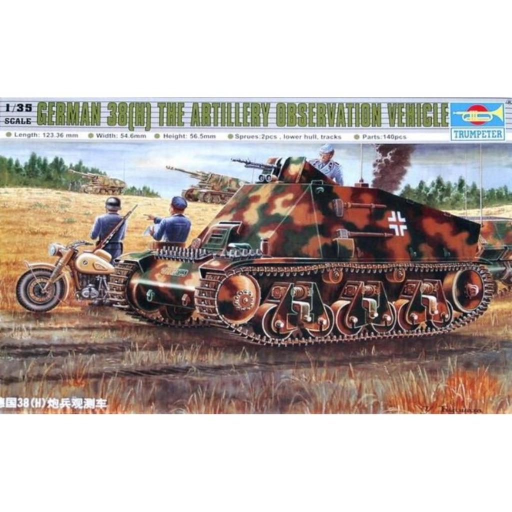 TRUMPETER 00355 german 38(H) the artillery observation 1/35, Neuf, Autres marques, Tank, Enlèvement ou Envoi