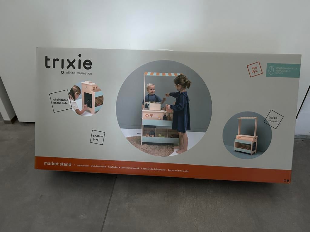 Trixie - Houten marktkraampje. Nieuw in de doos, Enlèvement ou Envoi, Neuf, Bois