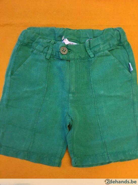 Groene short hilde en co maat 86 (fred&ginger), Ophalen of Verzenden, Gebruikt, Jongetje, Broekje