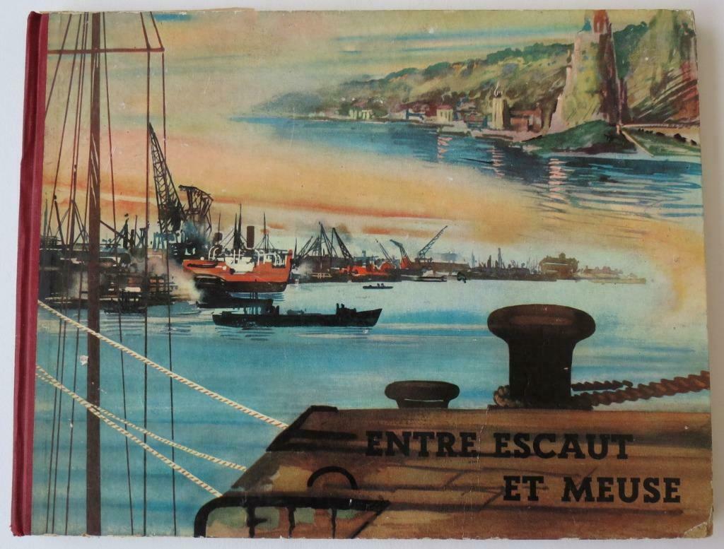 Chromos boek - Tussen de Schelde en de Maas (ca 1955), Boeken, Prentenboeken en Plaatjesalbums, Ophalen of Verzenden, Gelezen