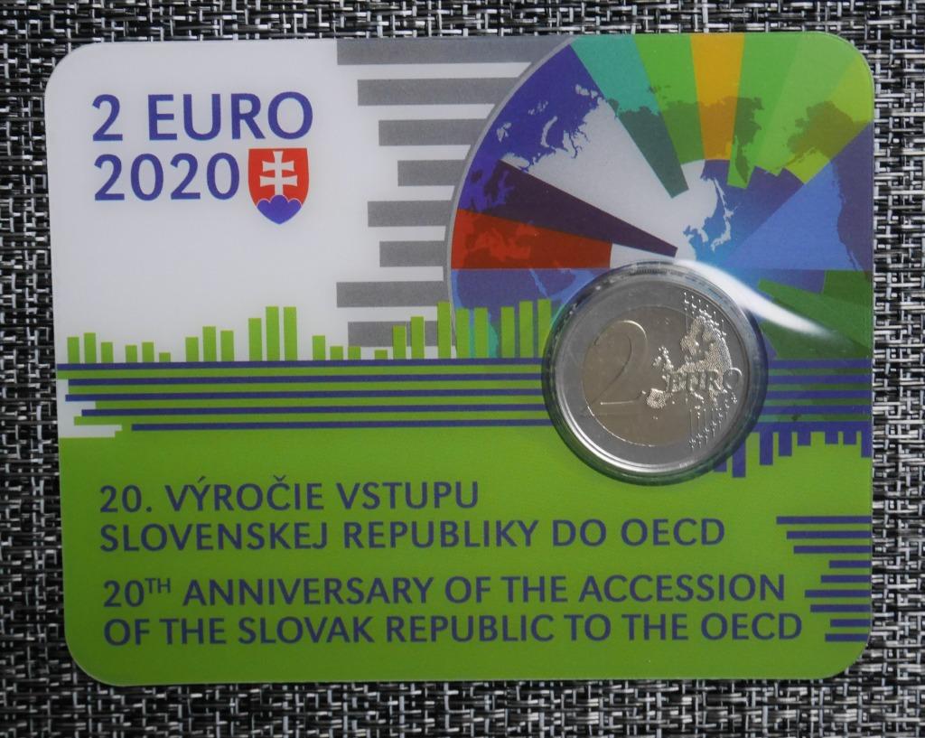 2 euro Coincard Slowakije 2020 OESO, Ophalen of Verzenden, Slowakije, 2 euro, Setje